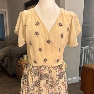 RAGA Cream beaded Maxi Dress